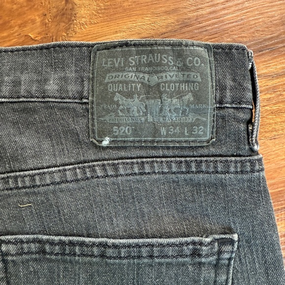 Levi's Charcoal Straight Leg Jeans style 502 - Picture 4 of 4